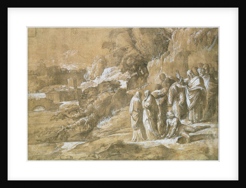 The Raising of Lazarus by Polidoro da Caravaggio