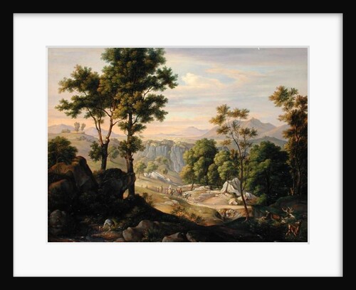 Italian Landscape, 1845 by Joachim Faber