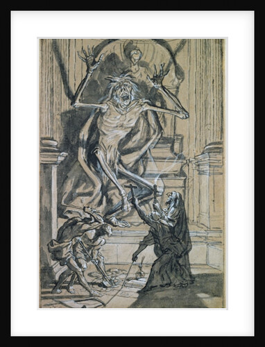 Four Grave Robbers awaken a Ghost by Joseph Werner