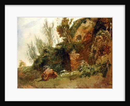 Landscape Study at Baths of Caracalla by Anselm Feuerbach