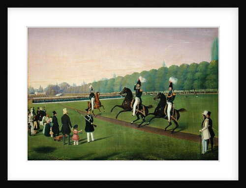 Parade of the Hamburg Burgermilitars, 1840 by Valentin Wassner