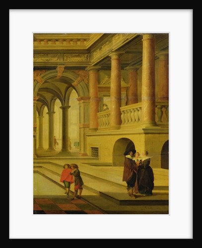 Palace Courtyard by Dirck van Delen