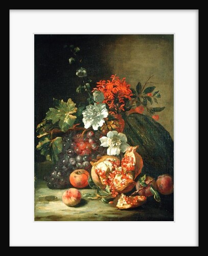 Fruit and Flowers by Jan Peter van the Younger Bredael
