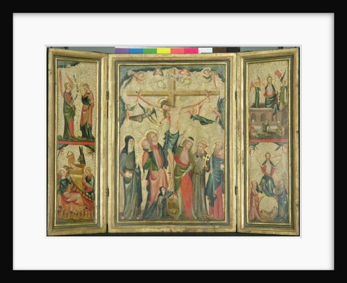 Triptych depicting the Crucifixion of Christ, c.1350 by Master of Cologne