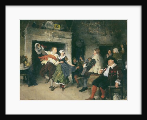 Couple Dancing in a Tavern, 1874 by Friedrich von Puteani