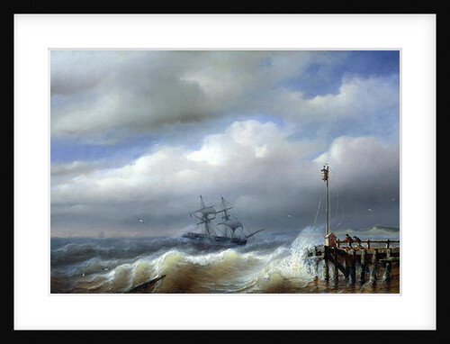 Rough Sea in Stormy Weather, 1846 by Paul Jean Clays