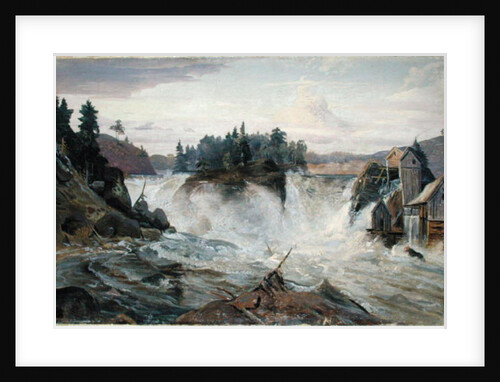 Waterfall in the Mountains, 1836 by Hermann Joseph Neefe