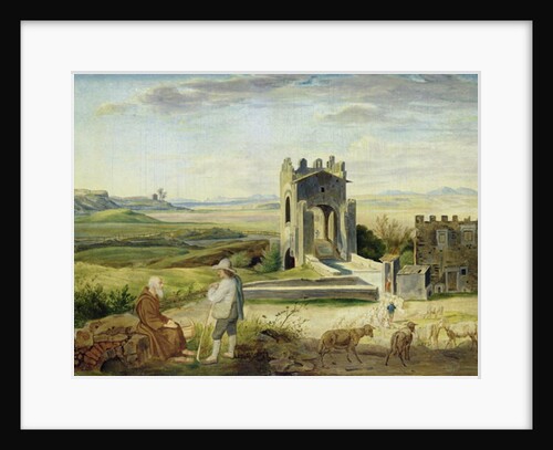 Campagna Landscape near the Nomentano Bridge by Heinrich Maria von Hess