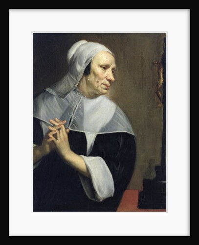 Old Woman Praying by Jacob van Oost