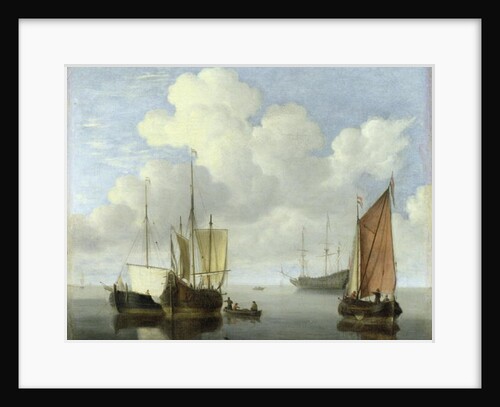 Seascape by Willem van de the Younger Velde