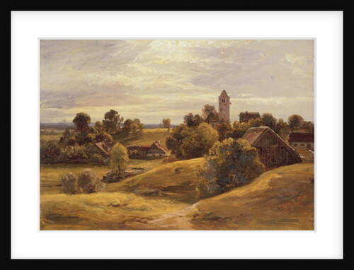 Village near Dachau, 1859 by Christian Ernst Bernhard Morgenstern