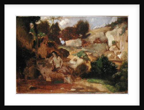 Landscape with the Penitent Magdalene by Heinrich Dreber