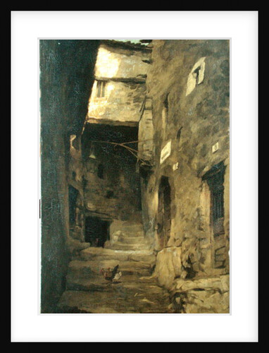 Street in Olevano by Carl Schuch