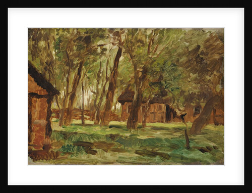 Farmstead under Trees by Thomas Ludwig Herbst