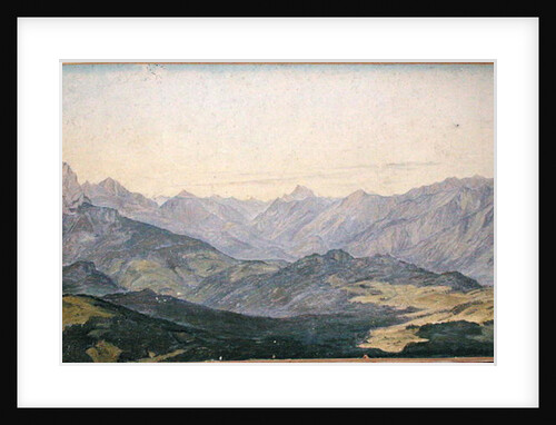 Mountain Valley in Oberbayern, 1829 by Hermann Kauffmann