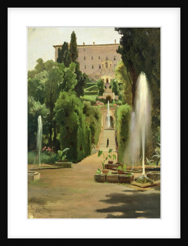 Villa D'Este, Tivoli, 1869 by Ascan Lutteroth