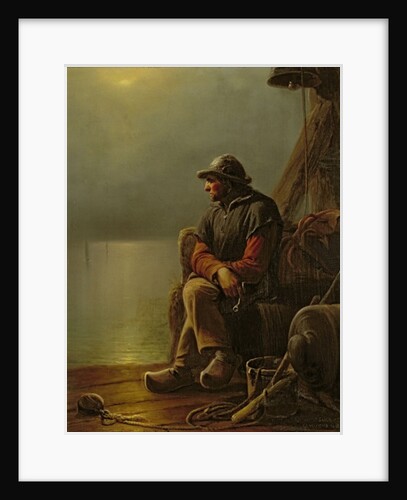 The Pilot Keeps Watch, 1851 by Karl Schlesinger