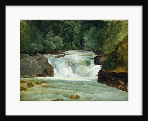 A Waterfall in Upper Bavaria, 1830 by Christian Ernst Bernhard Morgenstern