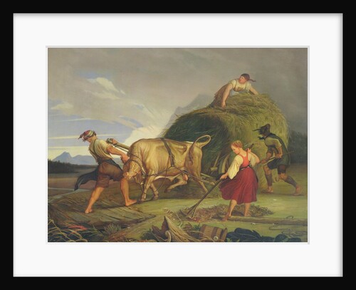 Harvesting the Hay Before the Storm, 1844 by Rudolph Friedrich Wasmann