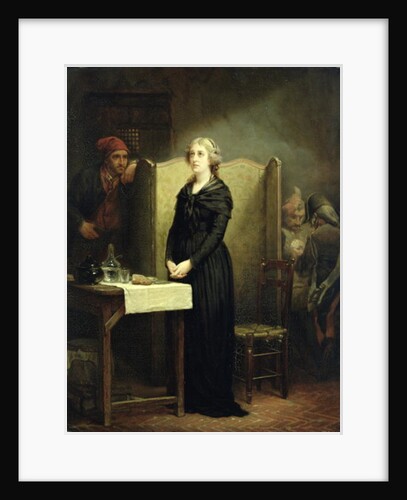 Queen Marie Antoinette in the Conciergerie: The Prayer Table, 1856-57 by Charles Louis Lucien Muller