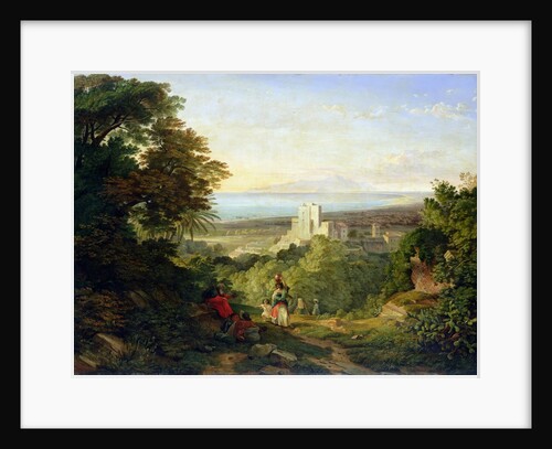 View of Terracina and Monte Circeo, 1833 by Friedrich Nerly