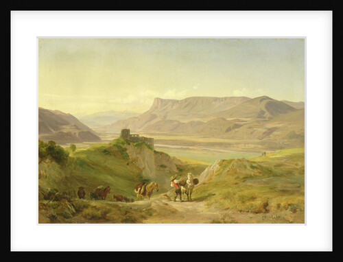 The Ruins of Brunnenburg Castle in the Etschtal Valley, 1838 by Johann Georg Paul Mohr