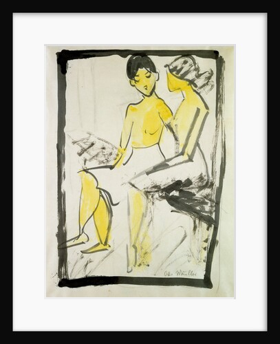 Seated Girls, 1911 by Otto Muller or Mueller