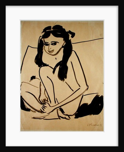 Crouching Nude Girl, 1907 by Ernst Ludwig Kirchner