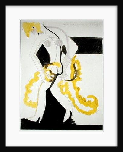 Dancer with a Yellow Shawl by Ernst Ludwig Kirchner