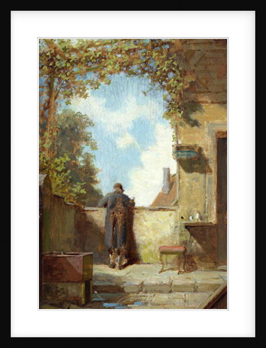 Old Man on the Terrace by Carl Spitzweg