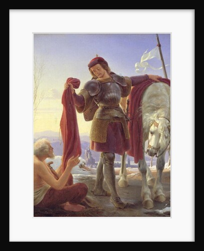 St. Martin and the Beggar, 1836 by Alfred Rethel