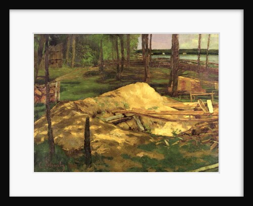 Sawdust Pit, 1876 by Carl Schuch