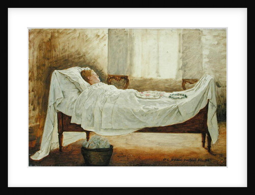Deathbed, 1886 by Carl Ludwig Jessen