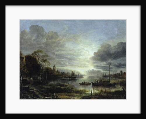 Landscape in Moonlight by Aert van der Neer