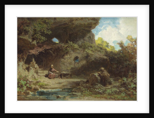 A Hermit in the Mountains by Carl Spitzweg