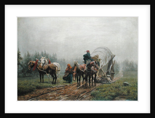 The Broken Freight Wagon, 1862 by Arthur Nikutowski