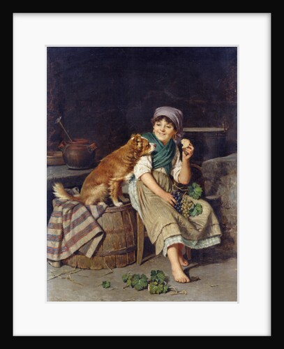 Girl with Dog by Federico Mazzotta