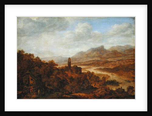 Landscape with the River Rhine, 1652 by Herman the Younger Saftleven