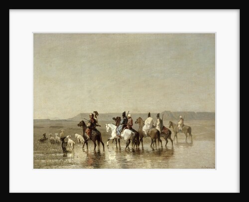 A Falcon Hunt, 1862 by Alberto Pasini