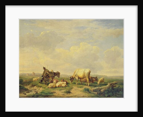 Herdsman and Herd, c.1880 by Eugene Joseph Verboeckhoven
