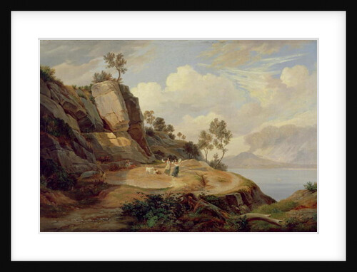 Landscape in Italy by Carl Wilhelm Goetzloff