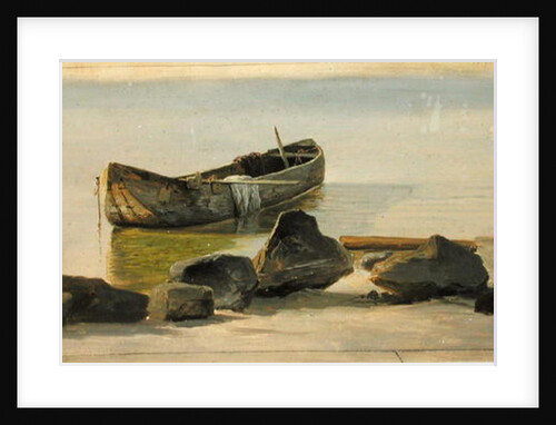 A Dugout on Starnberger Lake, 1845 by Christian Ernst Bernhard Morgenstern