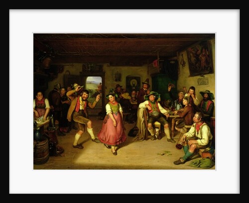 Target Shooting and Dancing in Oberbayern, 1841 by Kaspar Kaltenmoser