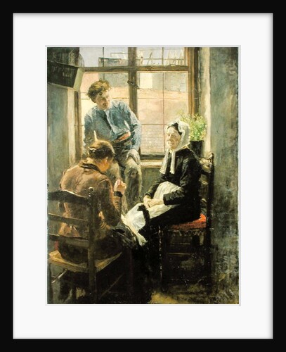 Darning by Fritz von Uhde