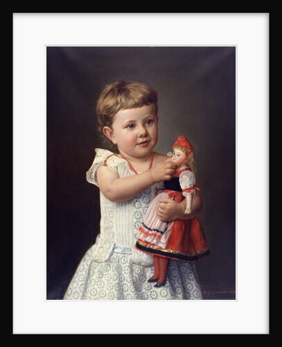 The Artist's Granddaughter, Olga Graupenstein, 1888 by Friederich Wilhelm Graupenstein