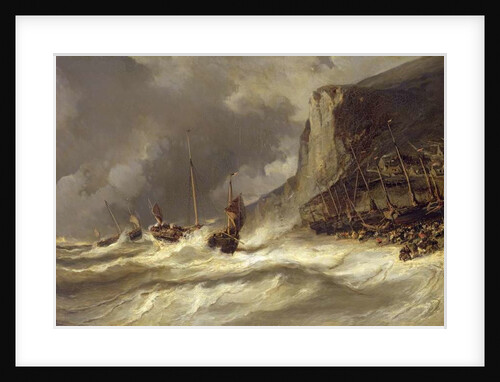 Storm on the Coast at Etretat, Normandy, 1851 by Louis Eugene Gabriel Isabey