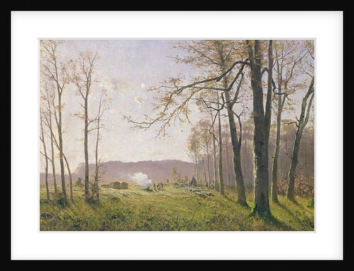 A Clearing in an Autumnal Wood, 1890 by Max Kuchel