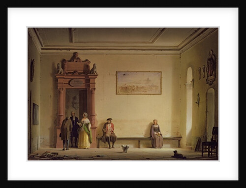 The Waiting Room, 1857 by Hermann Dyck