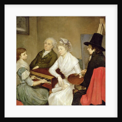 Self Portrait with Family by Georg Ludwig Eckhardt