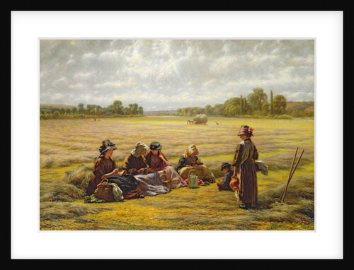 Harvesters resting in the Sun, Berkshire, 1865 by Walter Field